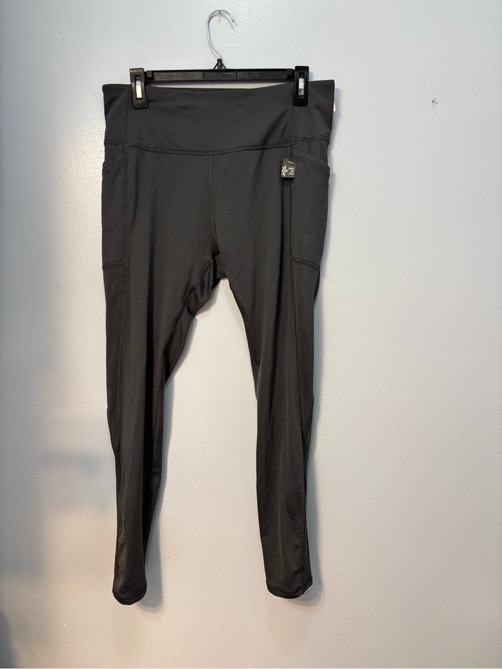 DSG Cold Weather Compression Leggings Carbon Gray L NWT